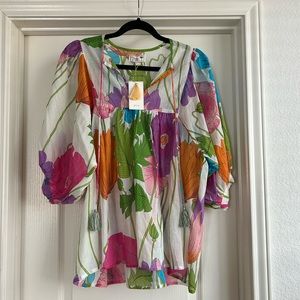 NWT Mille Thalia Top in Sedgwick Size L